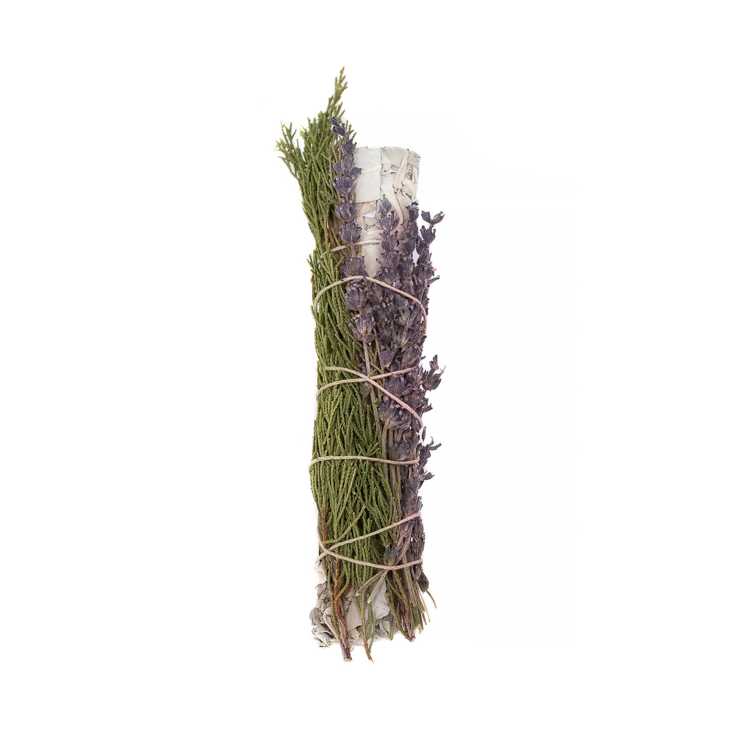 Lavender and Juniper Wrapped 8" Sage Bundle