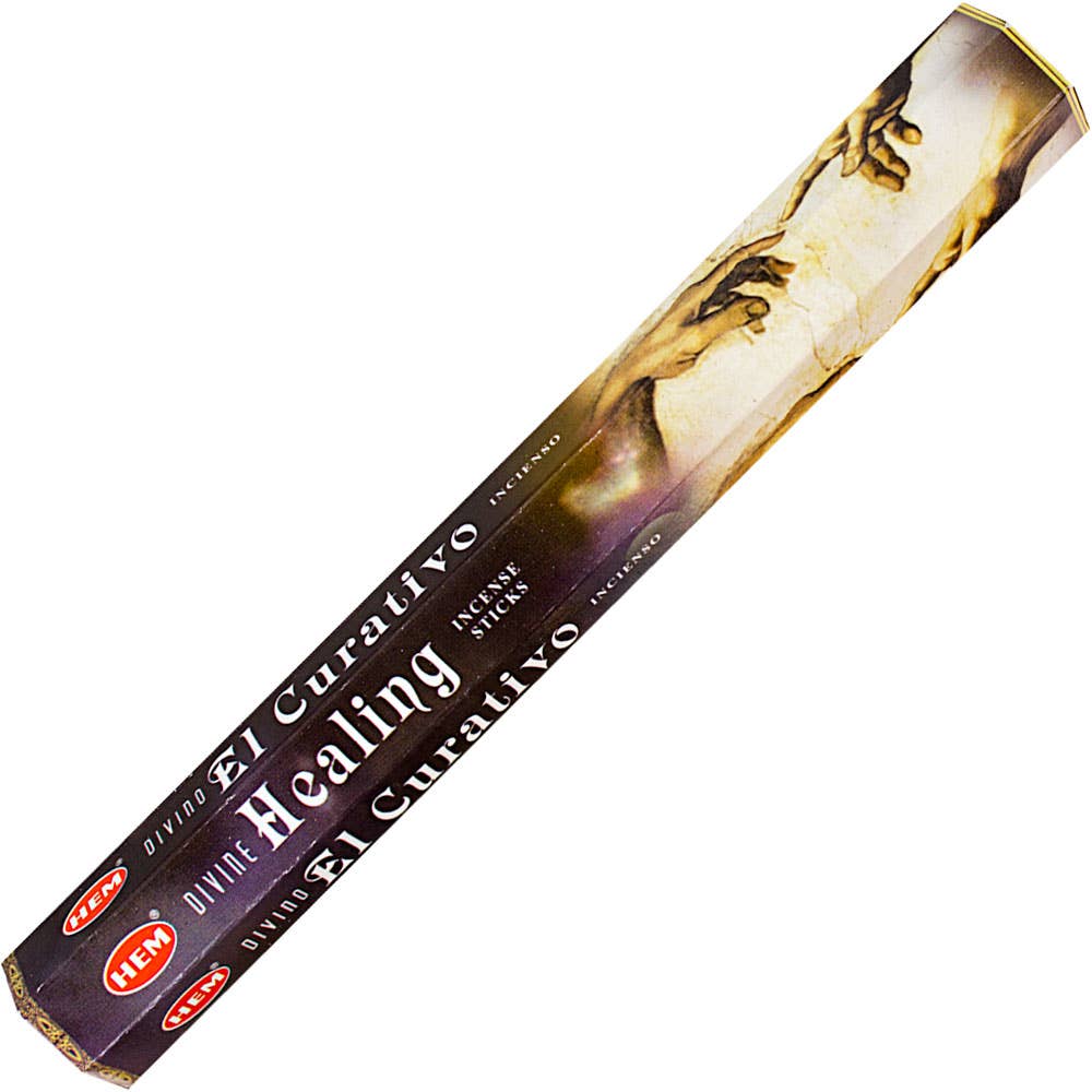 Hem Hexagonal Pack Incense 20 Gr Divine Healing (Pk 6)