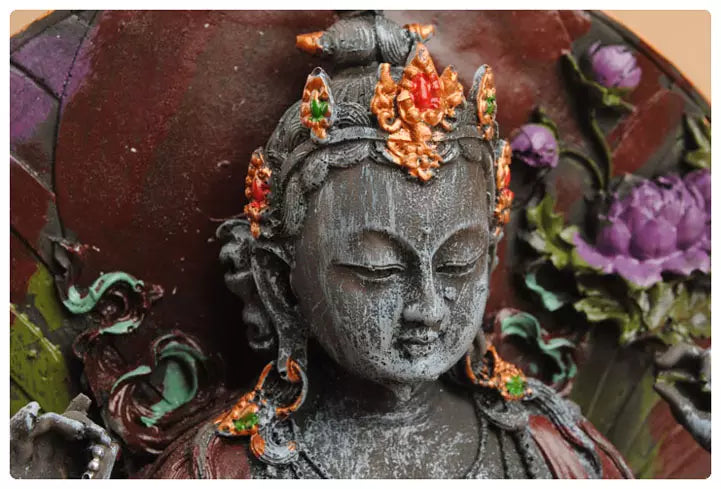 Decorated 10" Chenrezig / Avalokiteshvara Buddha --LOWEST PRICE GUARANTEE-- FREE SHIPPING TOO!